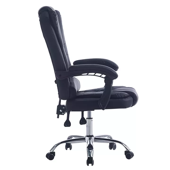 ΚΑΡΕΚΛΑ ΓΡΑΦΕΙΟΥ ΔΙΕΥΘΥΝΤΙΚΗ KYRON HM1221.01 ΜΑΥΡO PU--ΒΑΣΗ ΧΡΩΜΙΟΥ 65x46x112Υεκ