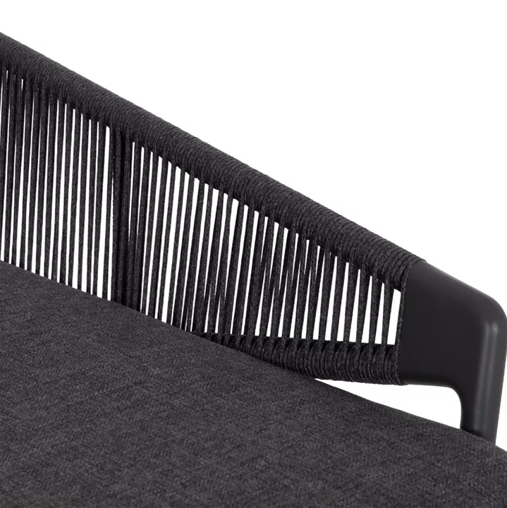 DAYBED ΣΕΙΡΑ XANTION ΗM6474.01 ΣΚΟΥΡΟ ΓΚΡΙ ΑΛΟΥΜΙΝΙΟ-ΣΧΟΙΝΙ-OLEFIN 157x147x88Υεκ
