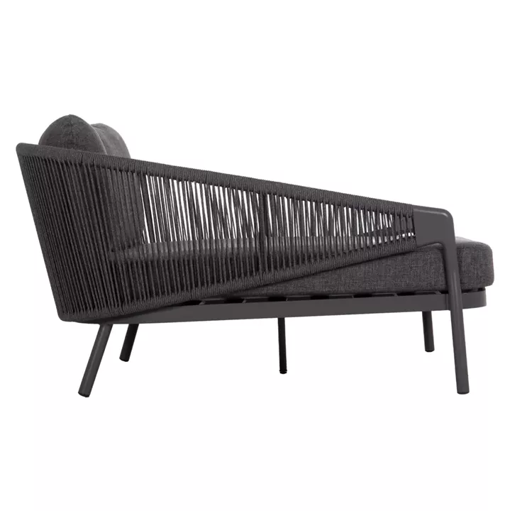 DAYBED ΣΕΙΡΑ XANTION ΗM6474.01 ΣΚΟΥΡΟ ΓΚΡΙ ΑΛΟΥΜΙΝΙΟ-ΣΧΟΙΝΙ-OLEFIN 157x147x88Υεκ