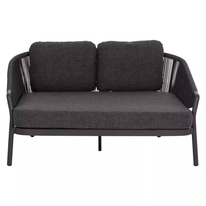 DAYBED ΣΕΙΡΑ XANTION ΗM6474.01 ΣΚΟΥΡΟ ΓΚΡΙ ΑΛΟΥΜΙΝΙΟ-ΣΧΟΙΝΙ-OLEFIN 157x147x88Υεκ