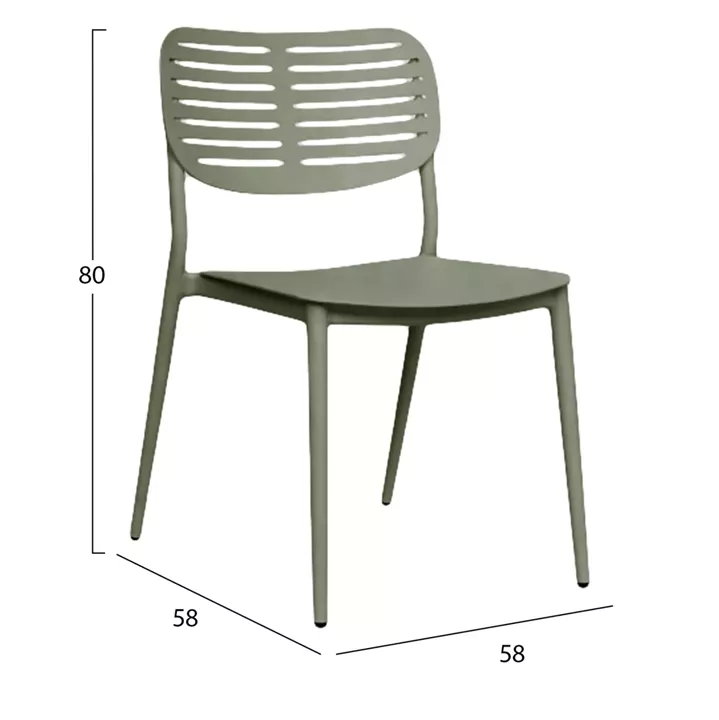 ΚΑΡΕΚΛΑ ΤΡΑΠΕΖΑΡΙΑΣ HILLIARD HM6645.07 ΑΛΟΥΜΙΝΙΟ OLIVE GREEN 44.5x58x80Υεκ