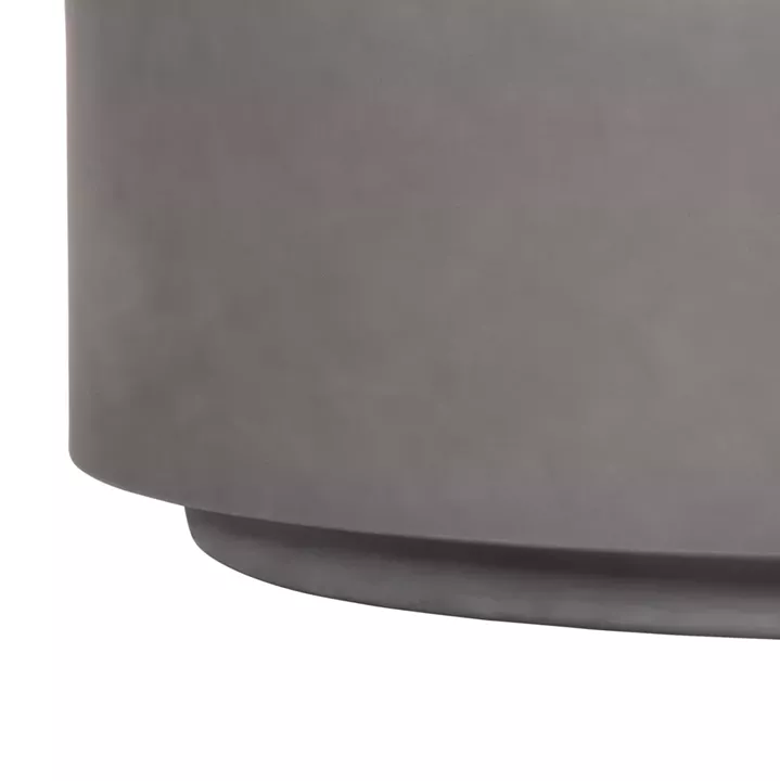 ΤΡΑΠΕΖΙ ΜΕΣΗΣ ΣΤΡΟΓΓΥΛΟ KYOKO HM6579.01 ΓΚΡΙ FIBER CEMENT Φ90x30Υεκ.