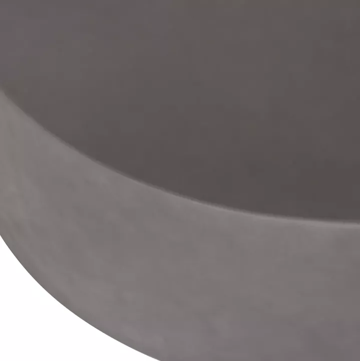 ΤΡΑΠΕΖΙ ΜΕΣΗΣ ΣΤΡΟΓΓΥΛΟ KYOKO HM6579.01 ΓΚΡΙ FIBER CEMENT Φ90x30Υεκ.