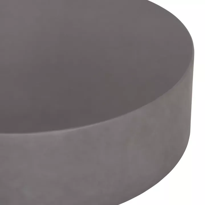 ΤΡΑΠΕΖΙ ΜΕΣΗΣ ΣΤΡΟΓΓΥΛΟ KYOKO HM6579.01 ΓΚΡΙ FIBER CEMENT Φ90x30Υεκ.