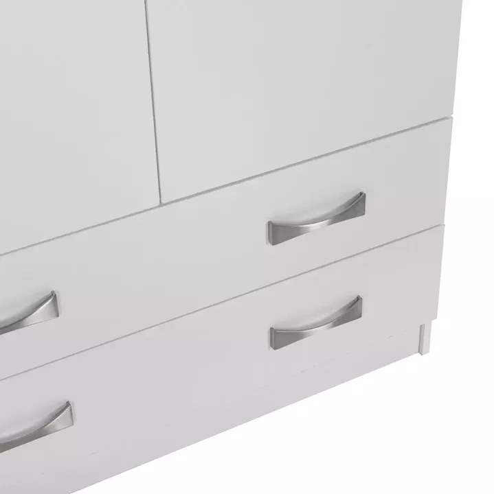 ΝΤΟΥΛΑΠΑ 3ΦΥΛΛΗ ΜΕ ΠΑΤΑΡΙ CARLY HM10891.05 ΜΕΛΑΜΙΝΗ ΣΕ ΛΕΥΚΟ 150X55Χ240Υεκ.