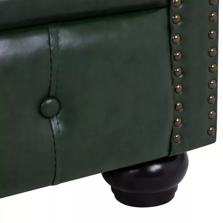 ΣΕΤ ΣΑΛΟΝΙ 3ΤΜΧ MOBAR HM10912.08 PU ΔΕΡΜΑ Τ.CHESTERFIELD ΚΥΠΑΡΙΣΣΙ