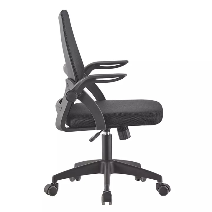 ΚΑΡΕΚΛΑ ΓΡΑΦΕΙΟΥ NETTIS HM1220.01 ΜΑΥΡO MESH-ΒΑΣΗ ΠΟΛΥΠΡΟΠΥΛΕΝΙΟΥ 47x47x109-119Υεκ