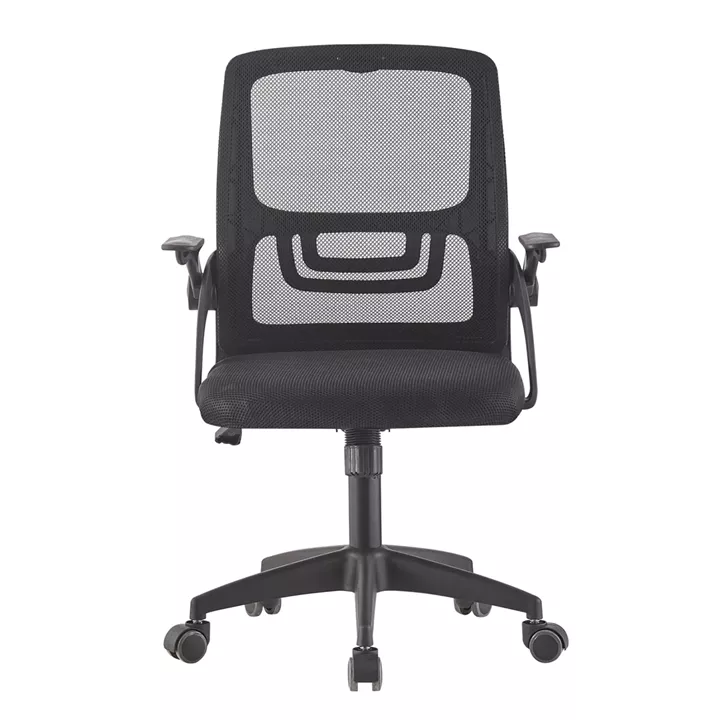ΚΑΡΕΚΛΑ ΓΡΑΦΕΙΟΥ NETTIS HM1220.01 ΜΑΥΡO MESH-ΒΑΣΗ ΠΟΛΥΠΡΟΠΥΛΕΝΙΟΥ 47x47x109-119Υεκ