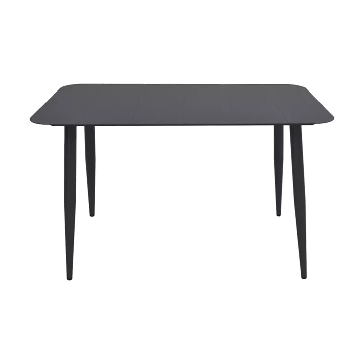 Τραπεζαρία Heven Vista pakoworld σετ 7τεμ μαύρο αλουμίνιο 120x70x72εκ