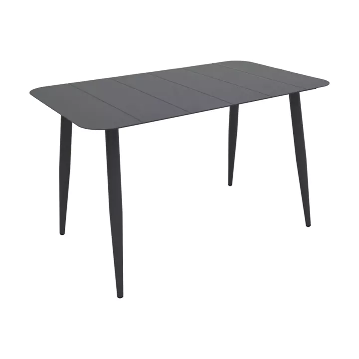 Τραπεζαρία Heven Vista pakoworld σετ 7τεμ μαύρο αλουμίνιο 120x70x72εκ