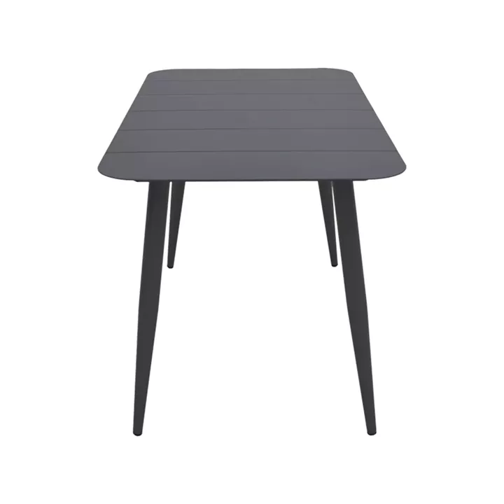 Τραπεζαρία Heven Vista pakoworld σετ 5τεμ μαύρο αλουμίνιο 120x70x72εκ