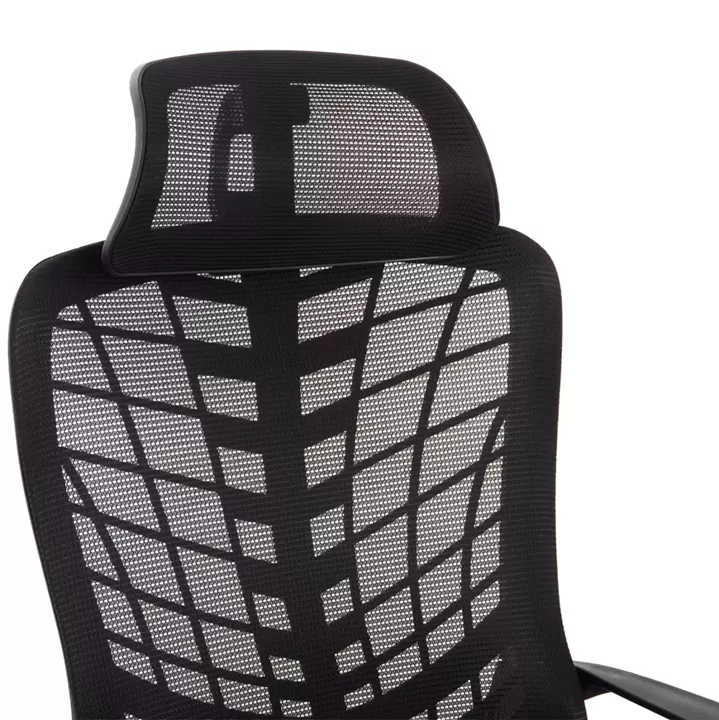 ΚΑΡΕΚΛΑ ΓΡΑΦΕΙΟΥ ELVAR HM1219.01 ΜΑΥΡO MESH--ΒΑΣΗ ΠΟΛΥΠΡΟΠΥΛΕΝΙΟΥ 63x56x125Υεκ