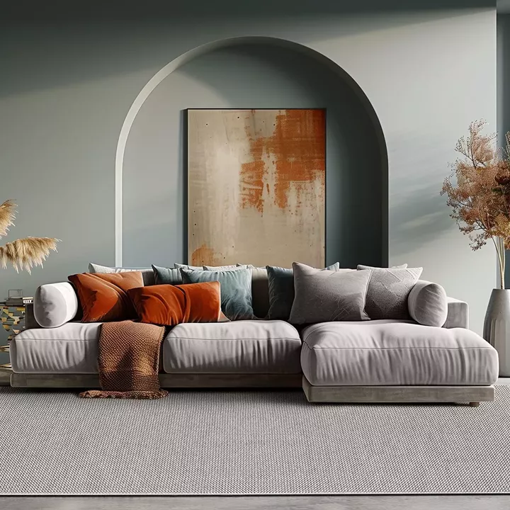 Beauty Home Χαλί Rustic Art 9335 133x190 Λευκό,Γκρι