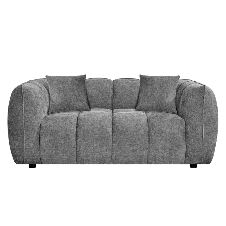 ΚΑΝΑΠΕΣ 2-ΘΕΣΙΟΣ LYKKE HM3324.01 ΓΚΡΙ ΥΦΑΣΜΑ 172x89x70Υεκ.