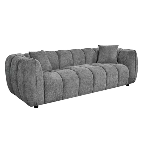 SOFA 3-SEATER LYKKE HM3323.01 GREY FABRIC 229x89x70Hcm.