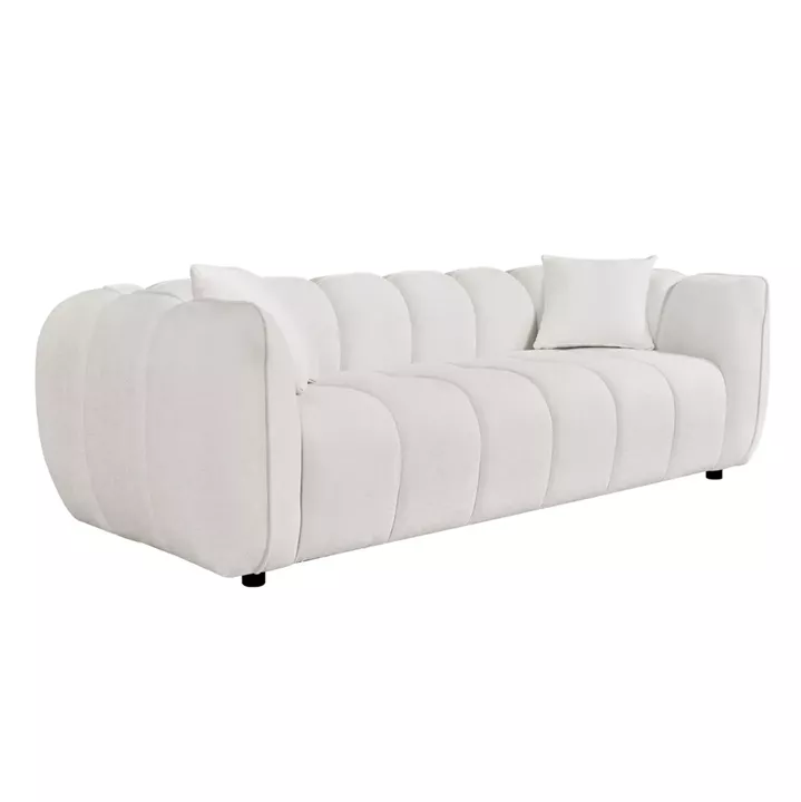 ΚΑΝΑΠΕΣ 3-ΘΕΣΙΟΣ LYKKE HM3323.02 ΕΚΡΟΥ ΥΦΑΣΜΑ 229x89x70Υεκ