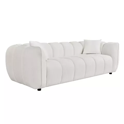 ΚΑΝΑΠΕΣ 3-ΘΕΣΙΟΣ LYKKE HM3323.02 ΕΚΡΟΥ ΥΦΑΣΜΑ 229x89x70Υεκ