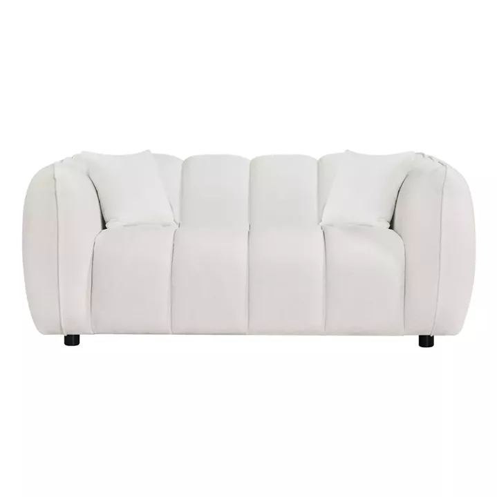 ΚΑΝΑΠΕΣ 2-ΘΕΣΙΟΣ LYKKE HM3324.02 ΕΚΡΟΥ ΥΦΑΣΜΑ 172x89x70Υεκ.