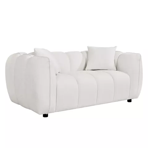 SOFA 2-SEATER LYKKE HM3324.02 ECRU FABRIC 172x89x70Hcm.
