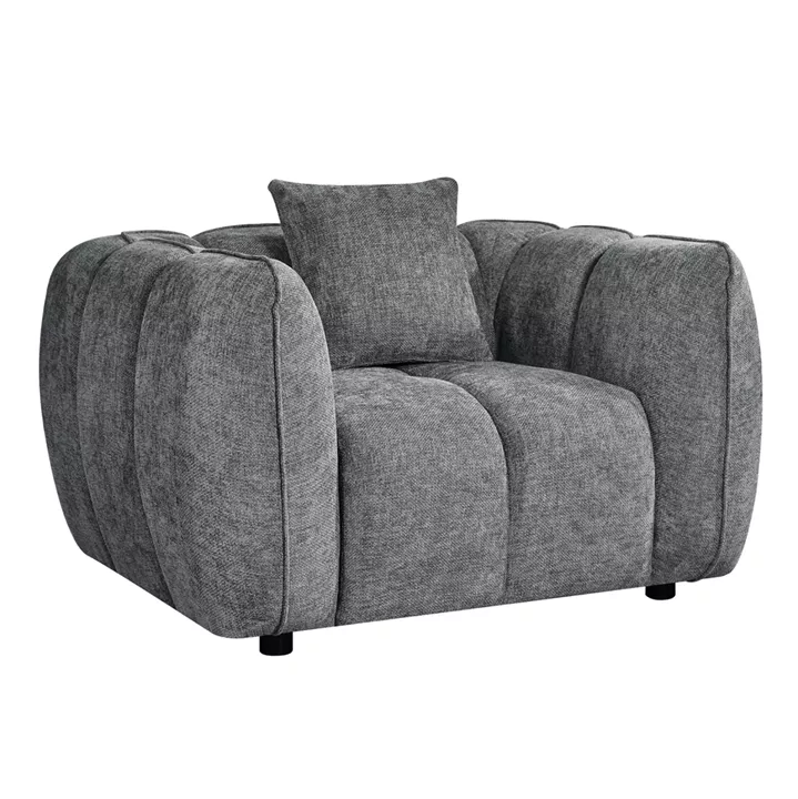 ΠΟΛΥΘΡΟΝΑ LYKKE HM3325.01 ΓΚΡΙ ΥΦΑΣΜΑ 119x89x70Υεκ
