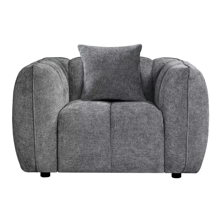 ΣΕΤ ΚΑΝΑΠΕΣ ΓΩΝΙΑ (ΔΕΞΙΑ)-ΠΟΛΥΘΡΟΝΑ LOUNGE LYKKE HM10820.01R ΓΚΡΙ ΥΦΑΣΜΑ