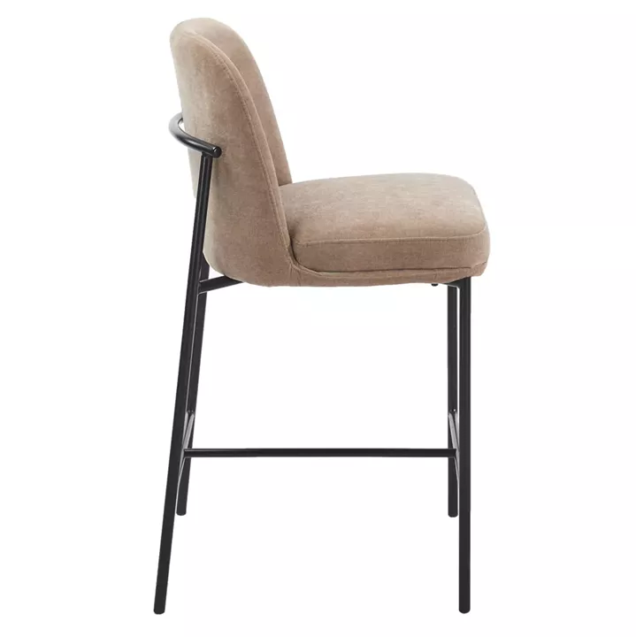 ΣΚΑΜΠΟ ΜΠΑΡ ΜΕΣ.ΥΨΟΥΣ MANIDO HM18427.02 TAUPE ΥΦΑΣΜΑ-ΜΕΤΑΛ.ΜΑΥΡΟΣ ΣΚΕΛΕΤΟΣ 47x54x94Υεκ