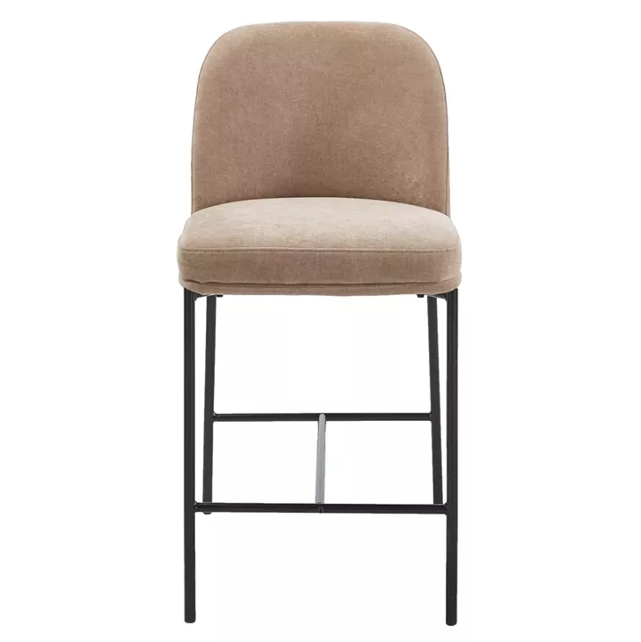 ΣΚΑΜΠΟ ΜΠΑΡ ΜΕΣ.ΥΨΟΥΣ MANIDO HM18427.02 TAUPE ΥΦΑΣΜΑ-ΜΕΤΑΛ.ΜΑΥΡΟΣ ΣΚΕΛΕΤΟΣ 47x54x94Υεκ