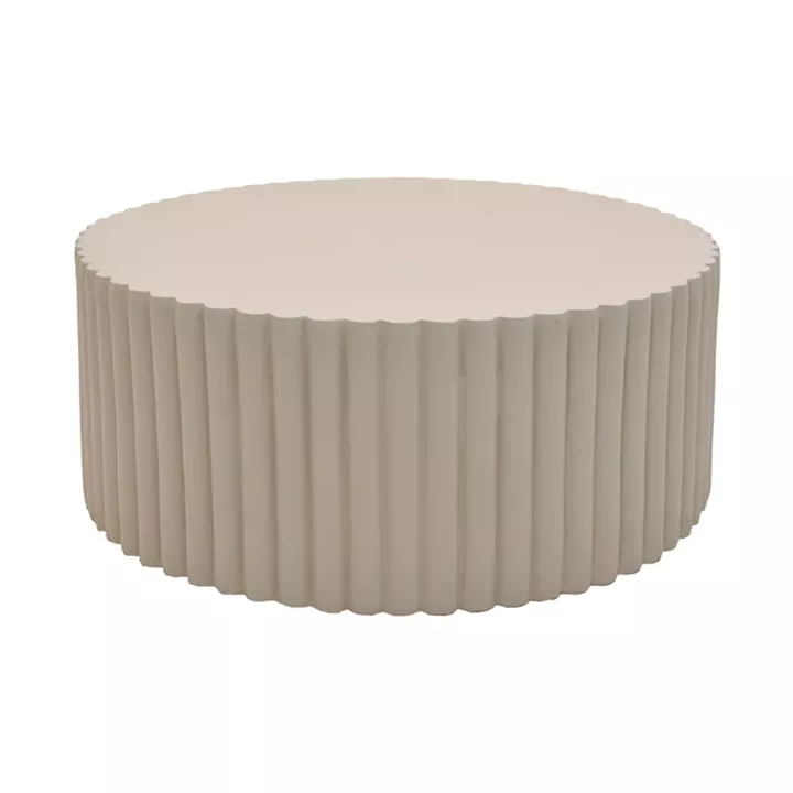 Coffee table Binero pakoworld MGO light grey D106x45cm
