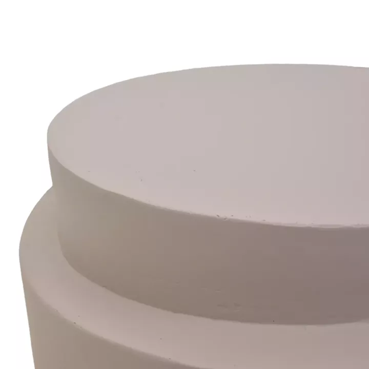 Βοηθητικό τραπέζι Fortox pakoworld MGO cappuccino Φ40x49.5εκ