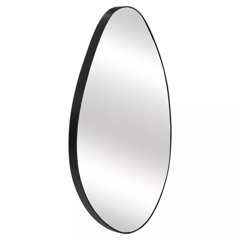 WALL MIRROR DROP HM4488.11 MDF FRAME IN BLACK 50x80Hcm.