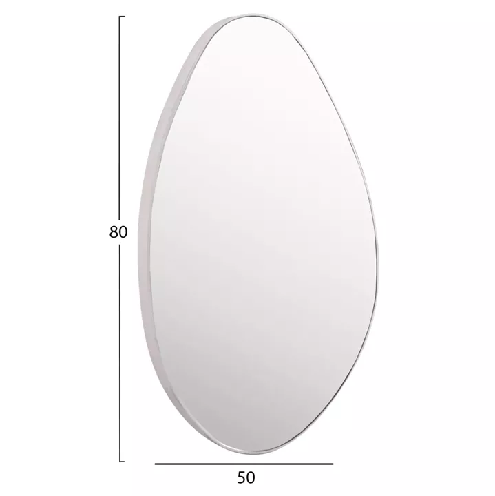 ΚΑΘΡΕΠΤΗΣ ΤΟΙΧΟΥ DROP HM4488.12 ΜΕ ΠΛΑΙΣΙΟ MDF ΣΕ ΛΕΥΚΟ 50x80Υεκ.