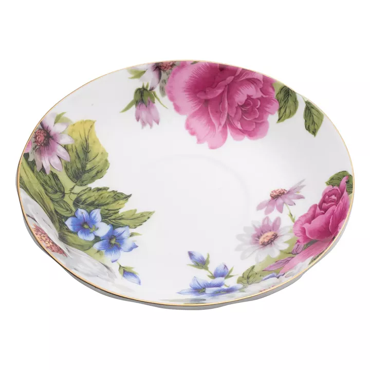 Beauty Home Σετ τσαγιού πορσελάνης 13τμχ Eternal Art 7711 Σχέδιο λουλούδι