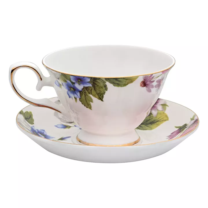 Beauty Home Σετ τσαγιού πορσελάνης 13τμχ Eternal Art 7711 Σχέδιο λουλούδι