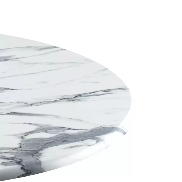 Solace pakoworld Werzalit white marble table top Φ60cm, 25mm thick