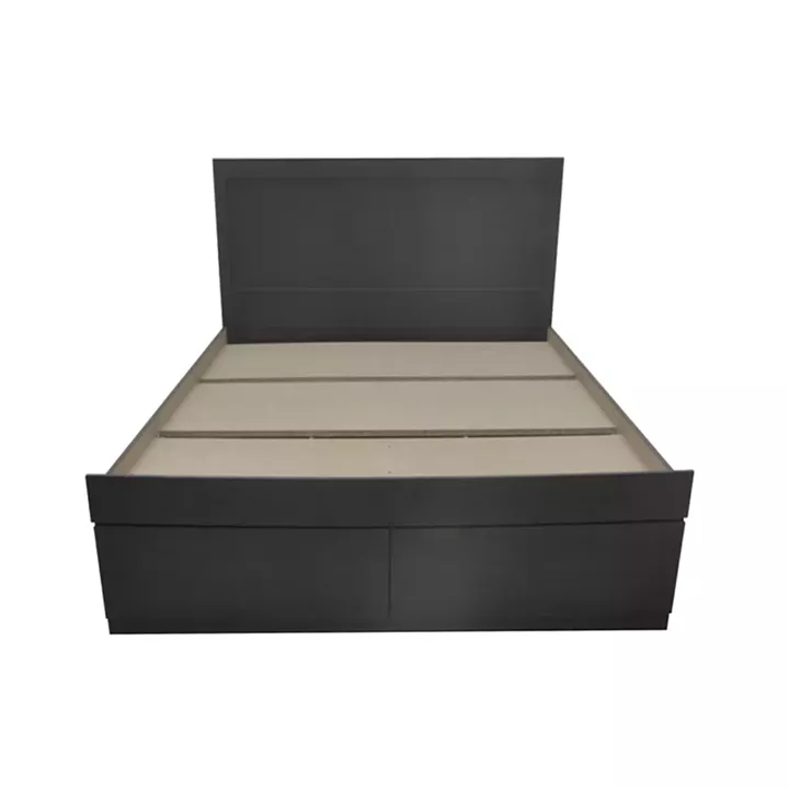 Κρεβάτι με στρώμα και συρτάρι Olympus-Perfecto pakoworld wenge 100x200εκ