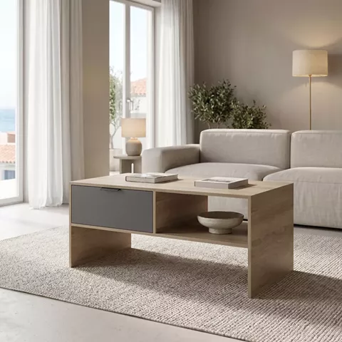 Coffee table Felina pakoworld sonoma-anthracite 100x50x45cm