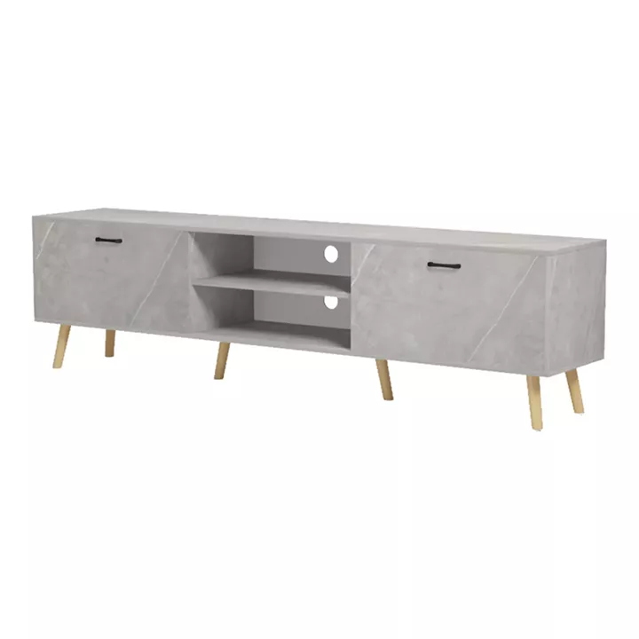 Έπιπλο τηλεόρασης Gorna pakoworld μπεζ εφέ μαρμάρου 180x35x48.6εκ
