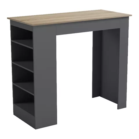 Bar table Riff pakoworld anthracite-surface sonoma 120x55x105cm