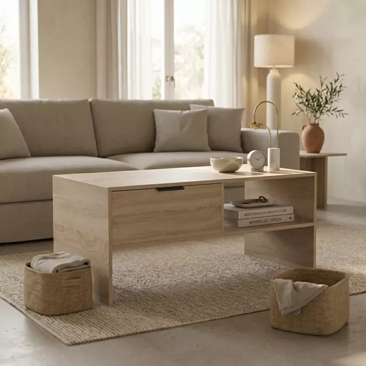 Τραπέζι σαλονιού Felina pakoworld sonoma 100x50x45εκ