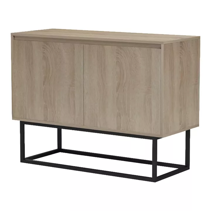Μπουφές Dabia pakoworld sonoma-πόδι μαύρο μέταλλο 100x40x74εκ