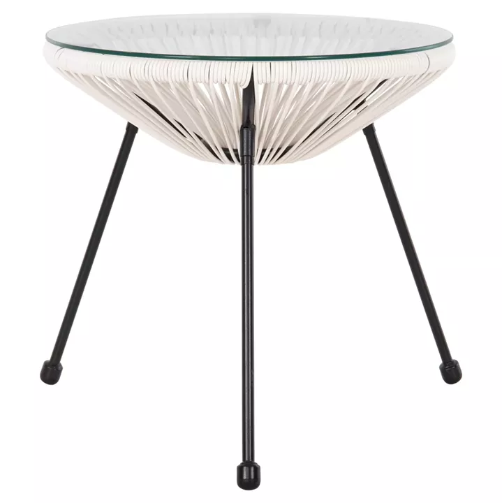 ΣΕΤ ΕΞΩΤΕΡΙΚΟΥ ΧΩΡΟΥ 3ΤΜΧ ACAPULCO HM11861.12 P.E.RATTAN ΛΕΥΚΟ-ΜΕΤΑΛΛΟ ΣΕ ΜΑΥΡΟ