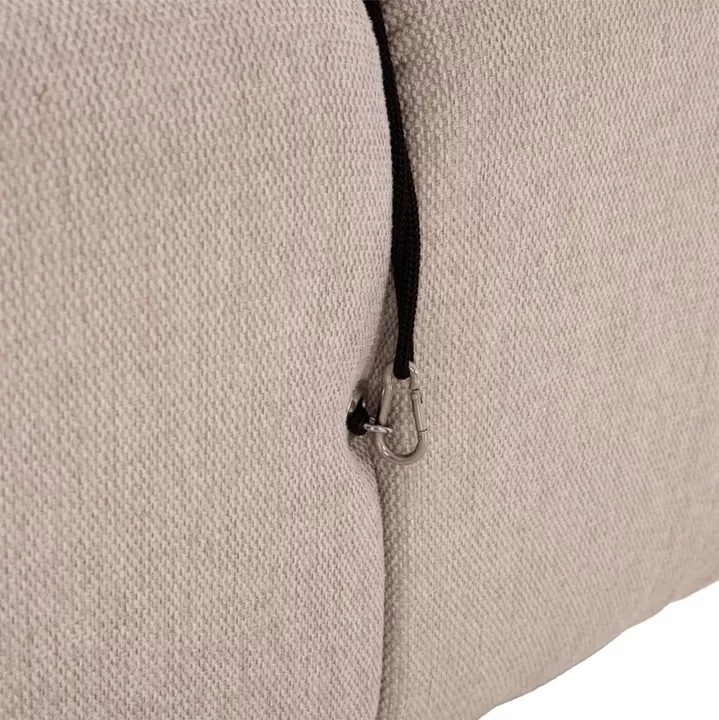 POLYMORPHIC SOFA SHIFTER HM6073.12 TEXTURED FABRIC IN LIGHT BEIGE COLOR 290x196x76Hcm.