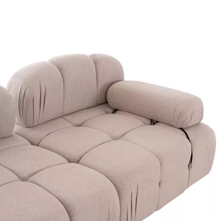 POLYMORPHIC SOFA SHIFTER HM6073.12 TEXTURED FABRIC IN LIGHT BEIGE COLOR 290x196x76Hcm.