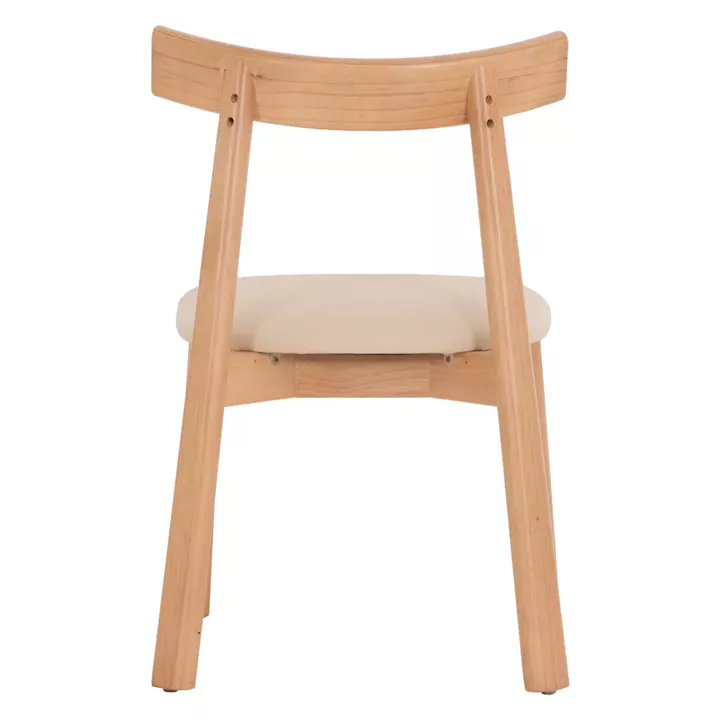 KΑΡΕΚΛΑ ΤΡΑΠΕΖΑΡΙΑΣ OSORIO HM18335.11 RUBBERWOOD ΦΥΣΙΚΟ-ΕΚΡΟΥ PU 51x55x74Υεκ