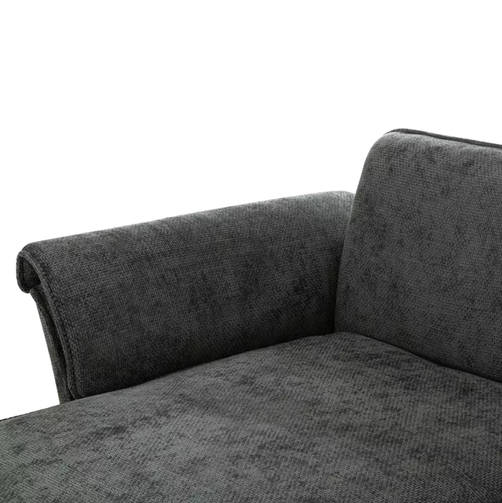 CORNER REVERSIBLE SOFA-BED MAILO HM6071.03 GREEN FABRIC-METAL LEGS 300x145x80Hcm.