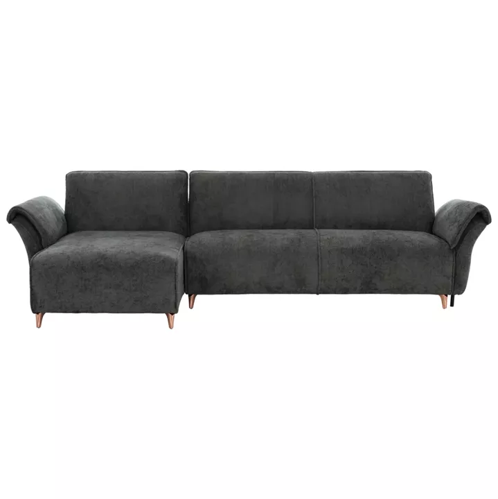 CORNER REVERSIBLE SOFA-BED MAILO HM6071.03 GREEN FABRIC-METAL LEGS 300x145x80Hcm.