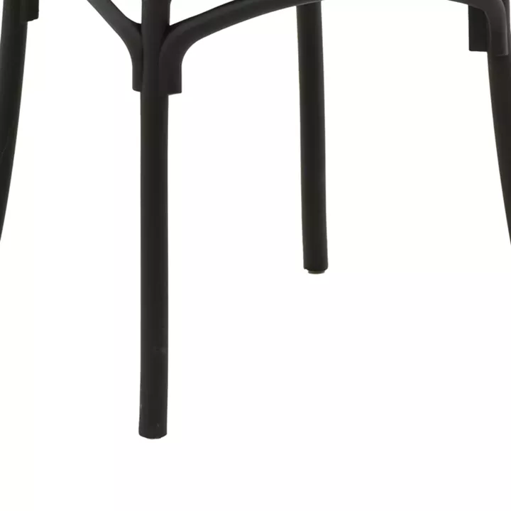 Stackable Crossie pakoworld pp chair black 43x53x88cm