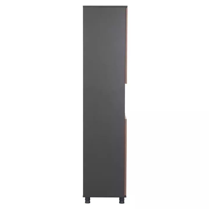ΒΙΒΛΙΟΘΗΚΗ ΓΡΑΦΕΙΟΥ MAVIX HM2160 ΜΕΛΑΜΙΝΗ ΓΚΡΙ-ΚΑΡΥΔΙ 80Χ40Χ180Υεκ.