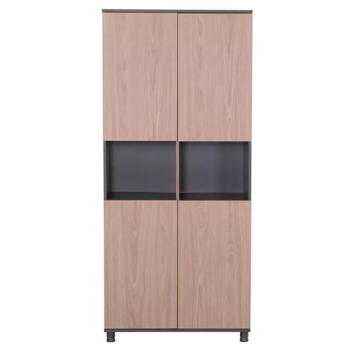 ΒΙΒΛΙΟΘΗΚΗ ΓΡΑΦΕΙΟΥ MAVIX HM2160 ΜΕΛΑΜΙΝΗ ΓΚΡΙ-ΚΑΡΥΔΙ 80Χ40Χ180Υεκ.