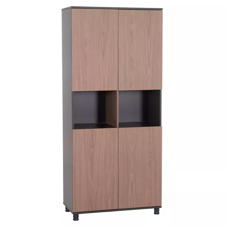 ΒΙΒΛΙΟΘΗΚΗ ΓΡΑΦΕΙΟΥ MAVIX HM2160 ΜΕΛΑΜΙΝΗ ΓΚΡΙ-ΚΑΡΥΔΙ 80Χ40Χ180Υεκ.